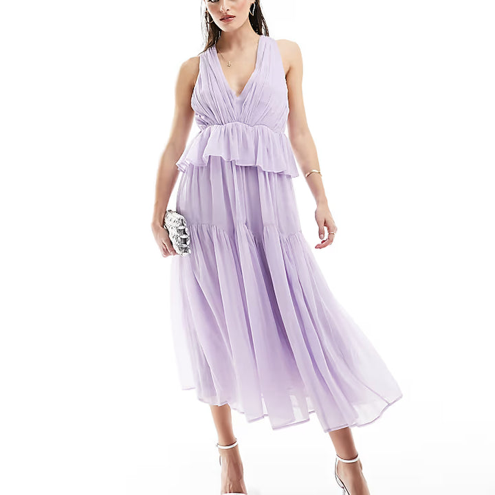Rochie midi ASOS mov