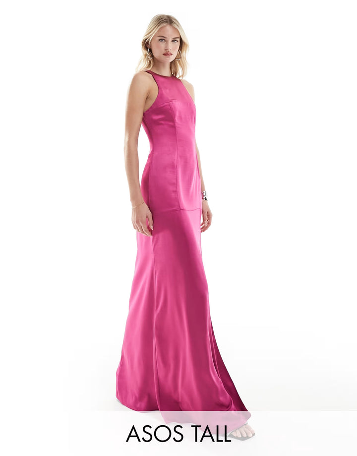 Rochie maxi ASOS, roz