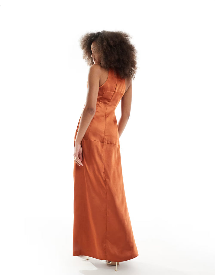 Rochie maxi ASOS, portocaliu