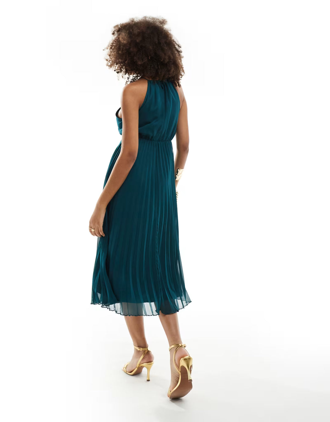Rochie midi ASOS, verde