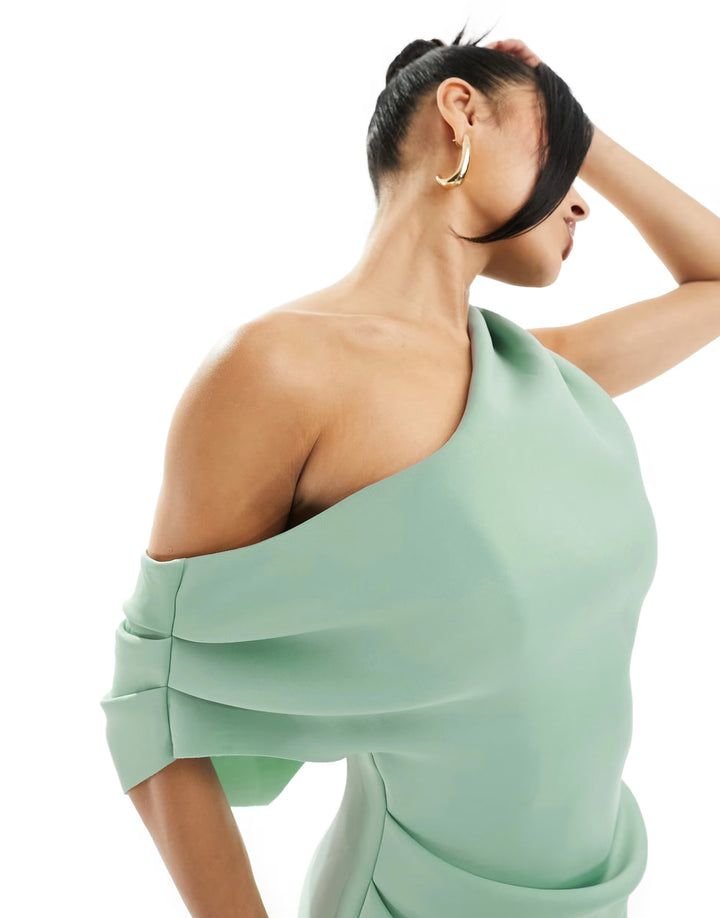 Rochie midi ASOS, verde