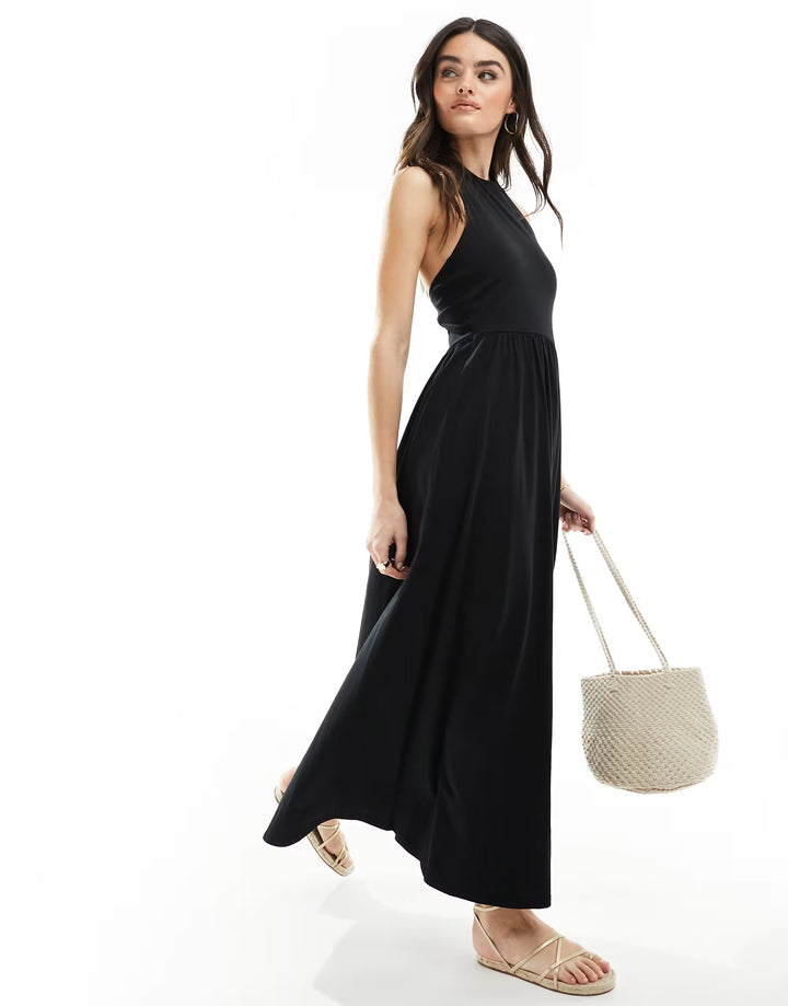 Rochie midi ASOS, negru
