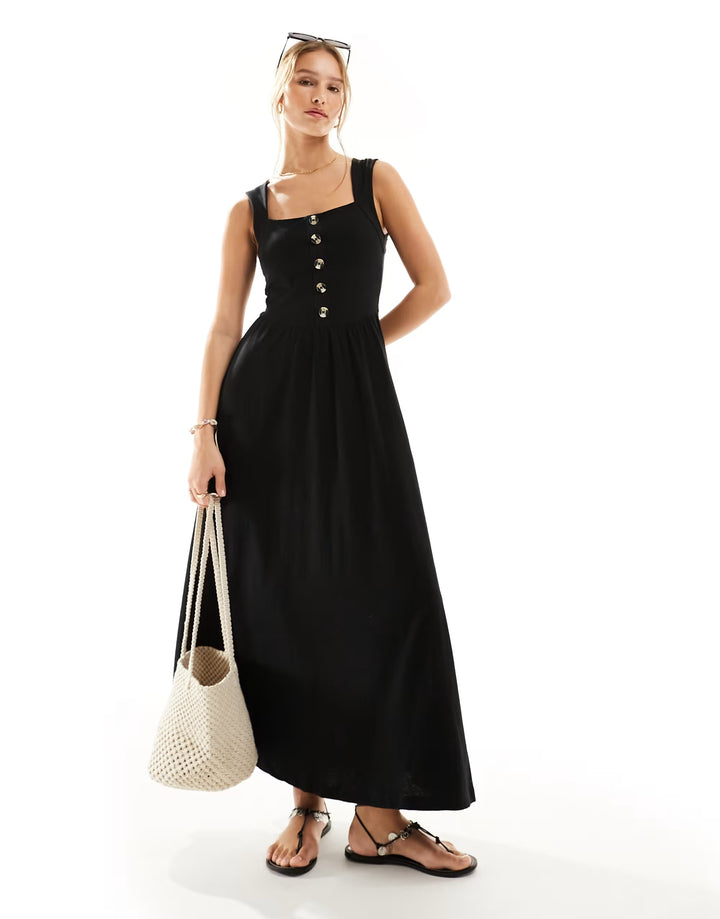 Rochie maxi ASOS, negru