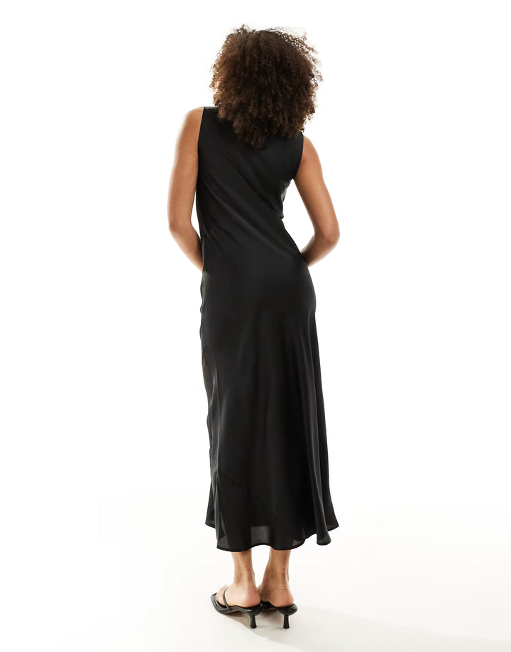 Rochie midi ASOS, negru