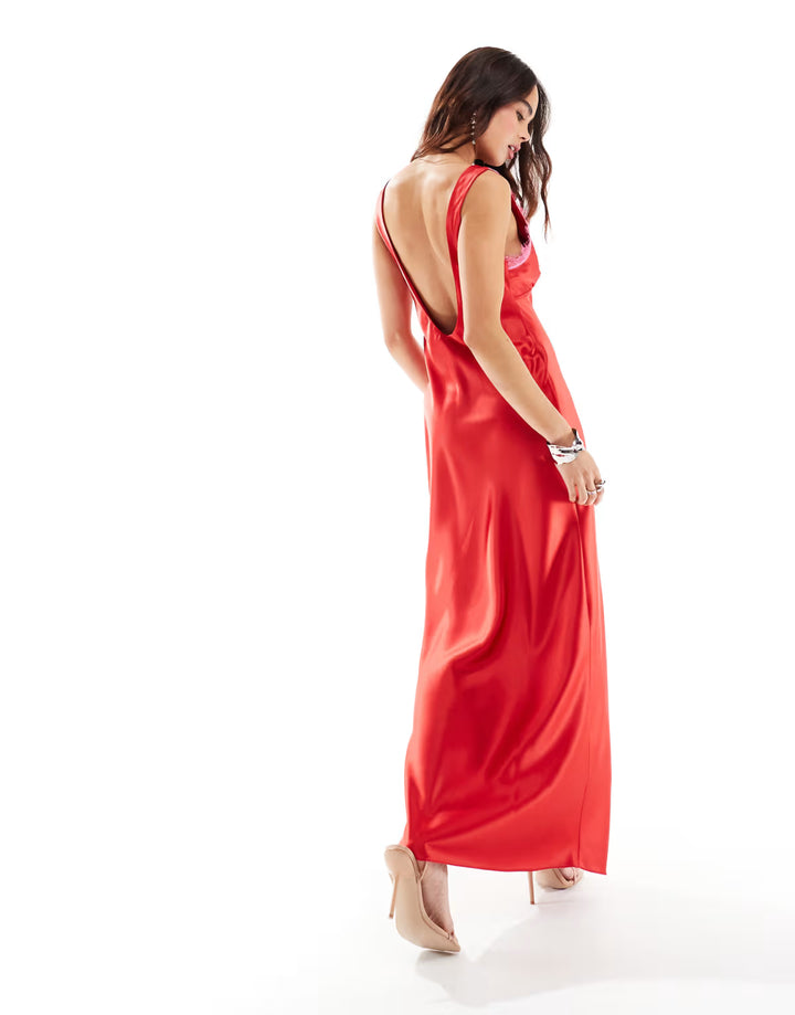 Rochie maxi ASOS, roșu