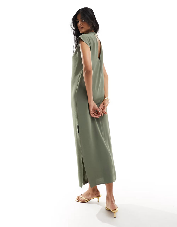 Rochie midi ASOS, verde