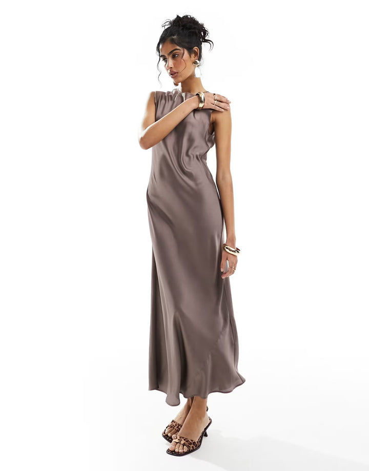 Rochie maxi ASOS, maro