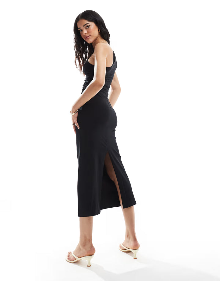Rochie midi ASOS, negru