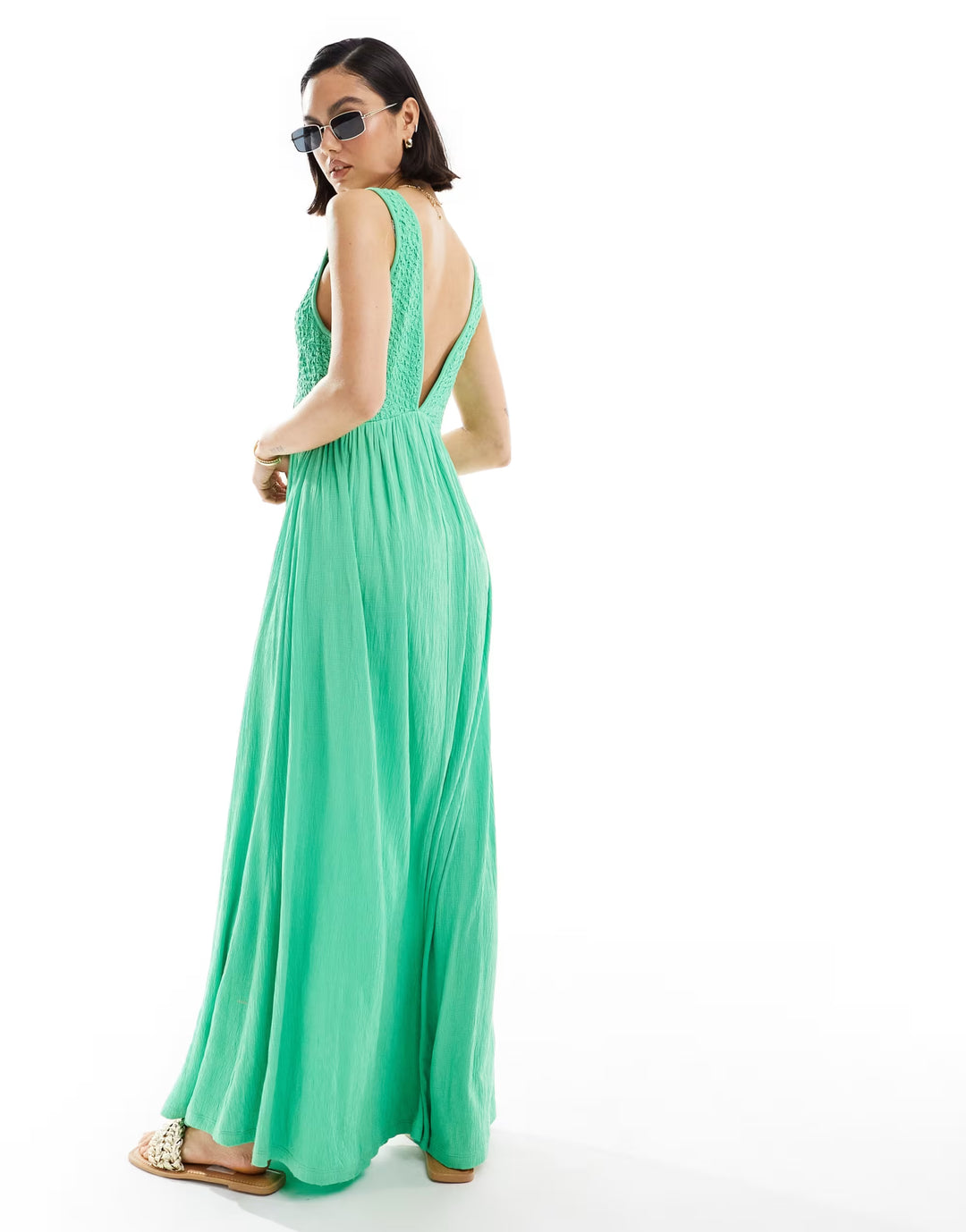 Rochie maxi ASOS, verde