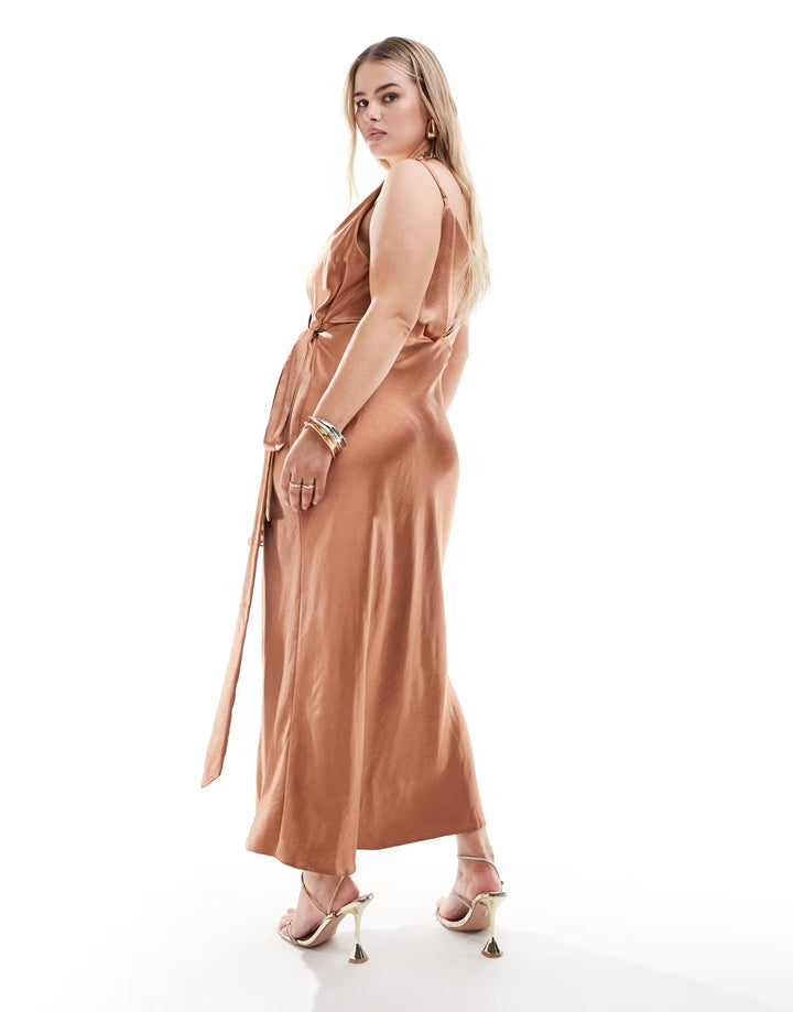 Rochie maxi ASOS, maro