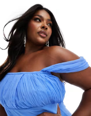 Rochie maxi ASOS, albastru