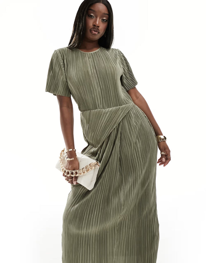 Rochie midi ASOS, verde