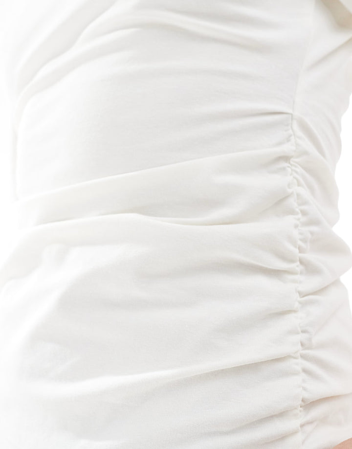 Rochie maxi ASOS, crem