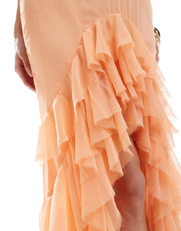 Rochie maxi Asos, portocaliu