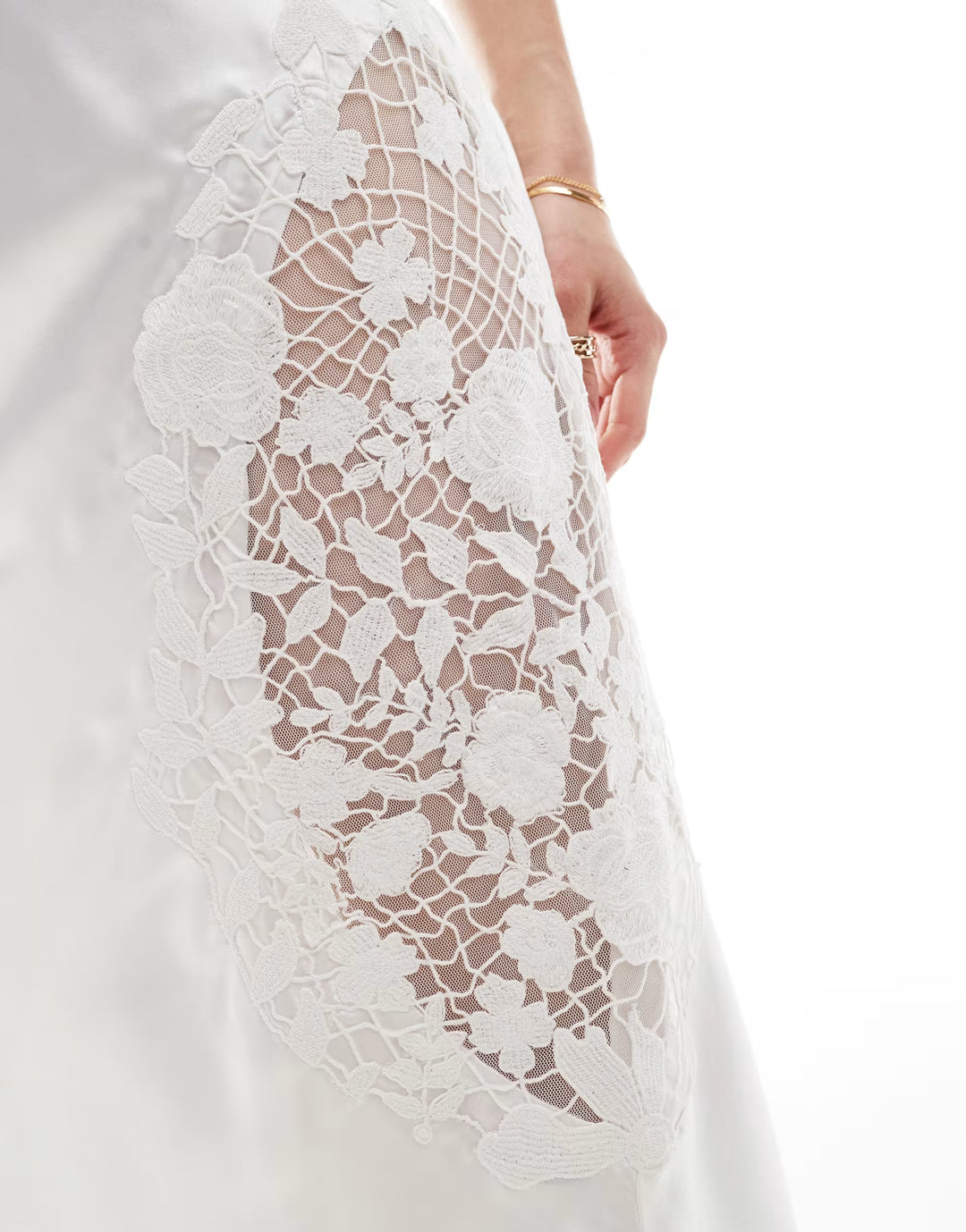 Rochie maxi ASOS, alb