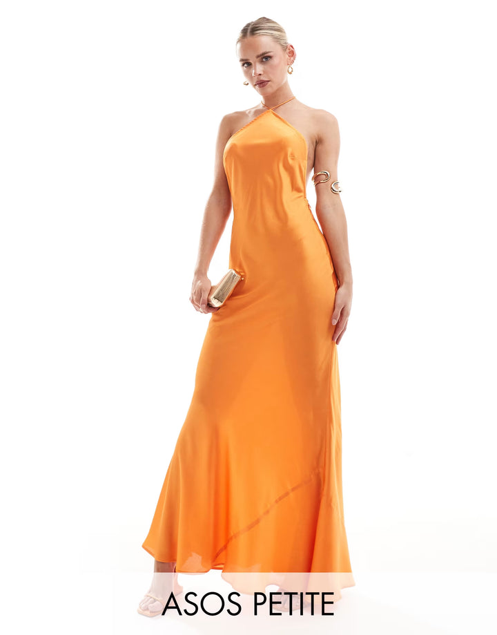 Rochie maxi ASOS, portocaliu
