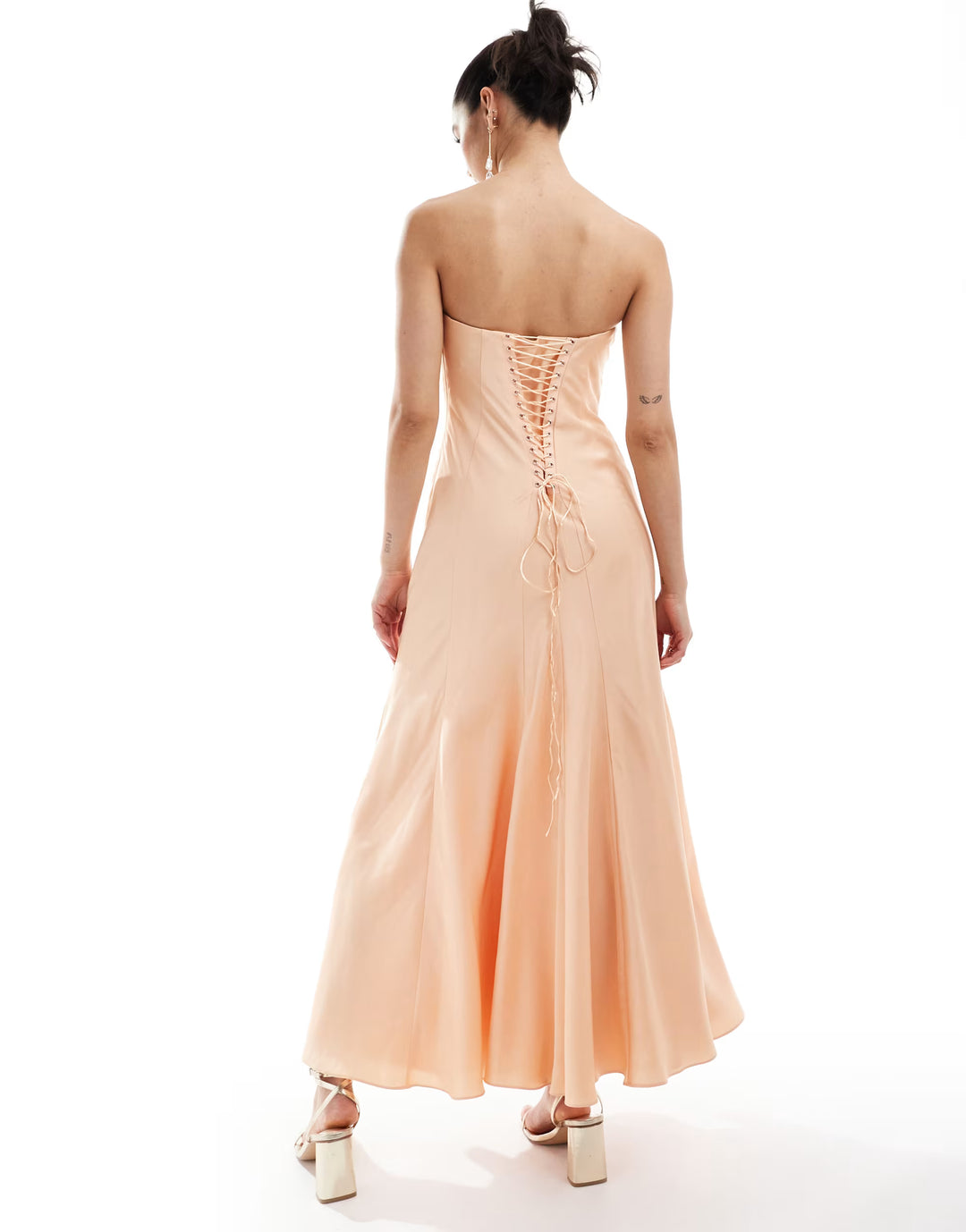 Rochie midi ASOS, portocaliu