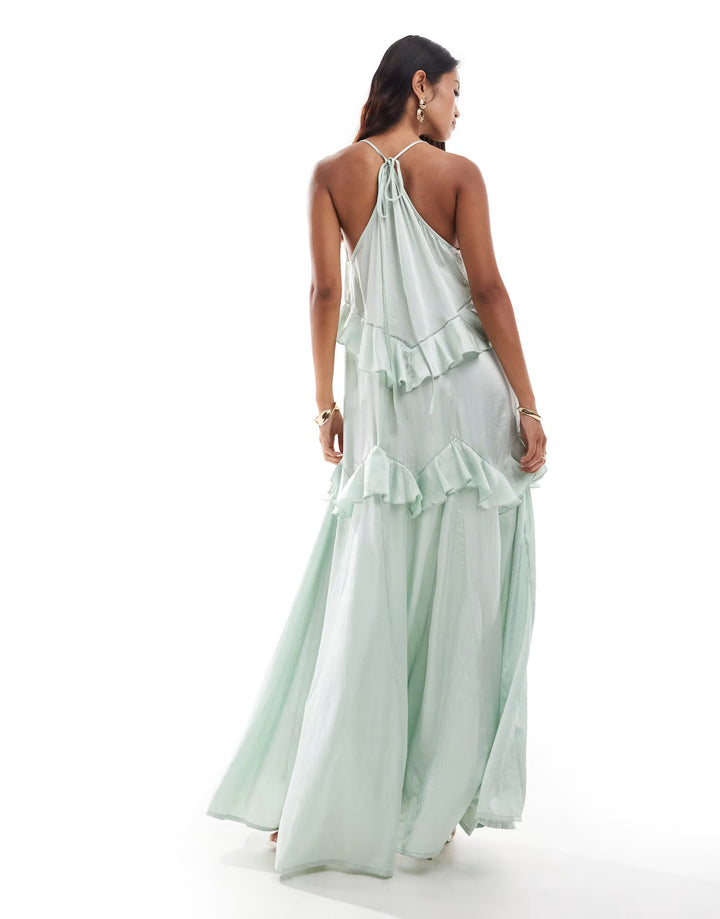 Rochie maxi Asos, verde