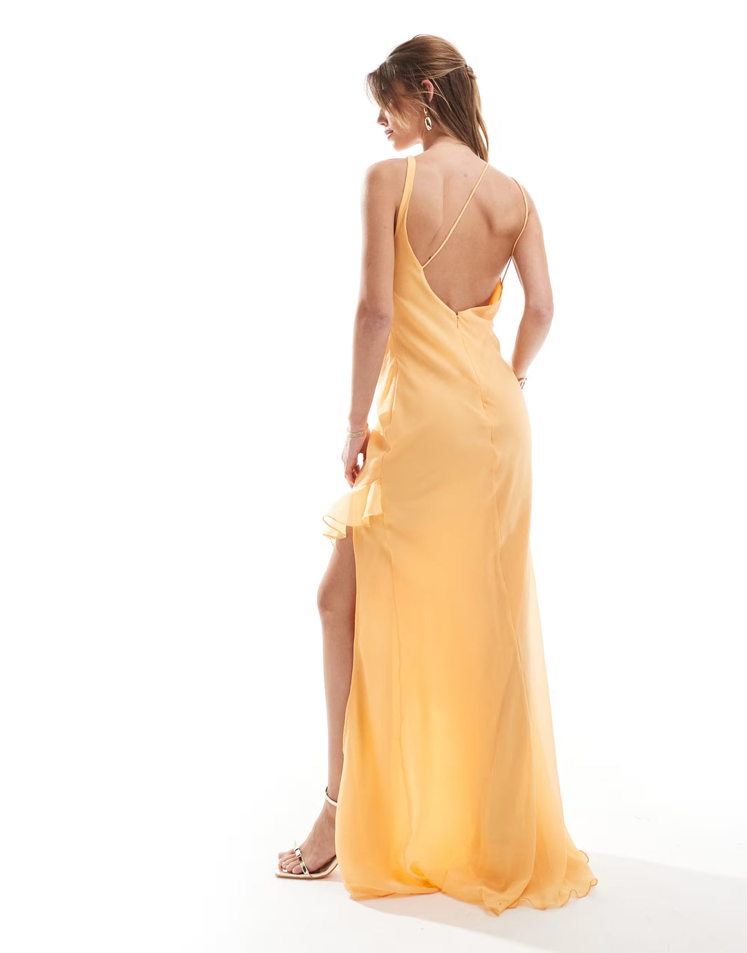Rochie maxi ASOS, portocaliu