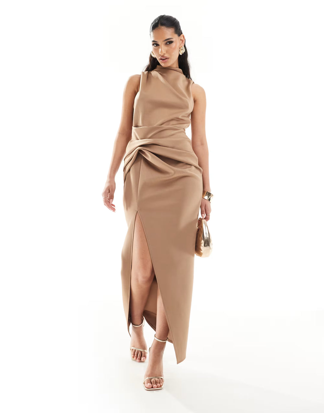 Rochie maxi ASOS, maro