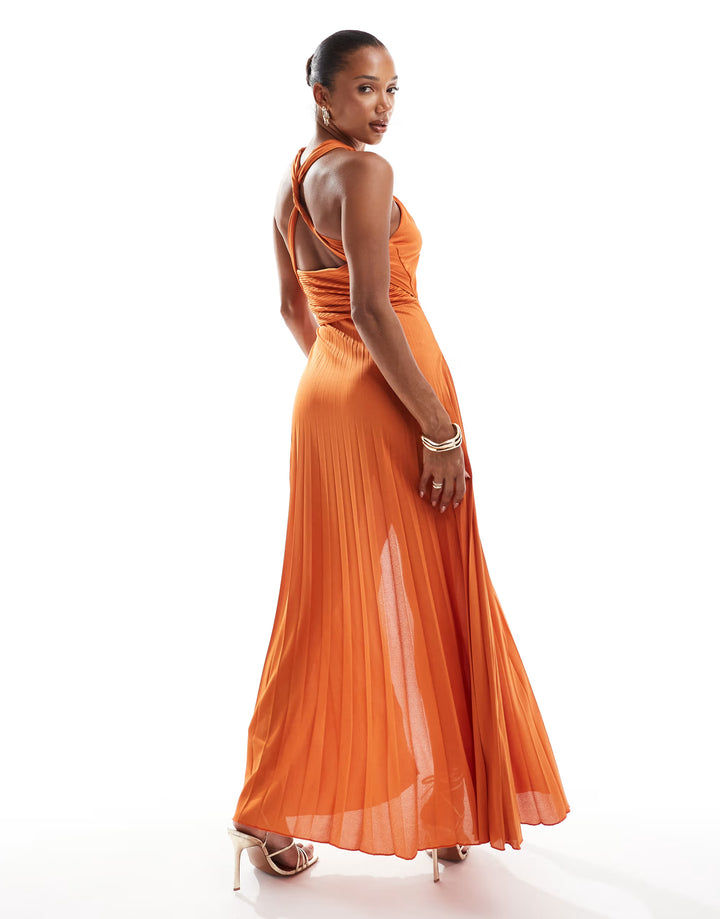 Rochie maxi ASOS, portocaliu