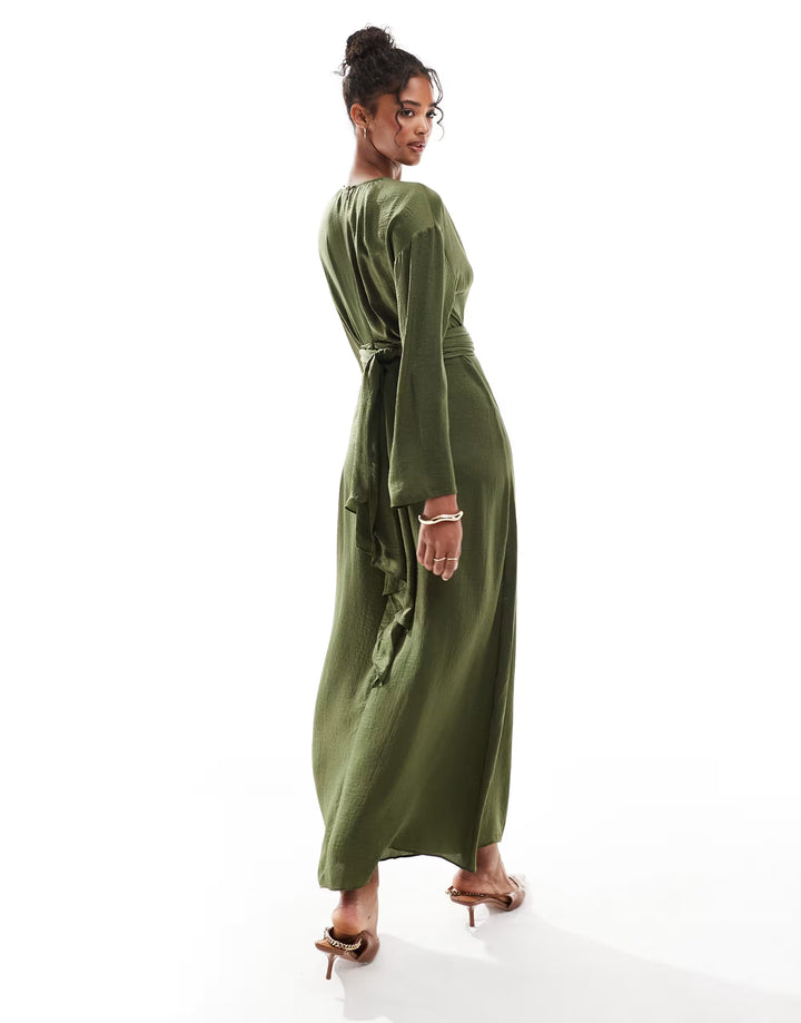 Rochie maxi ASOS, verde