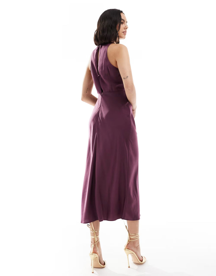 Rochie midi ASOS, mov