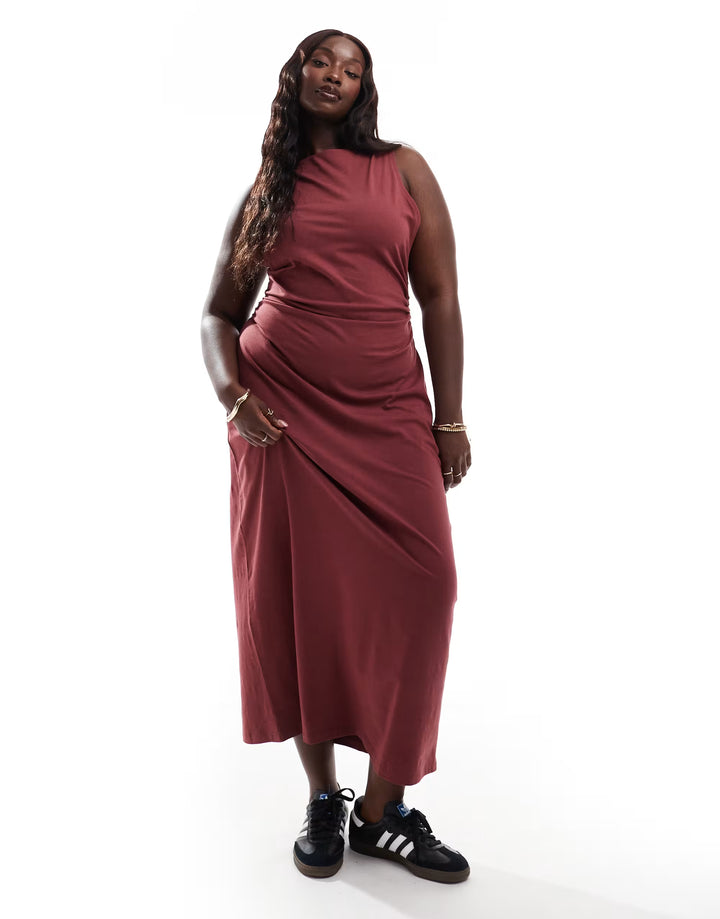 Rochie maxi ASOS, vișiniu