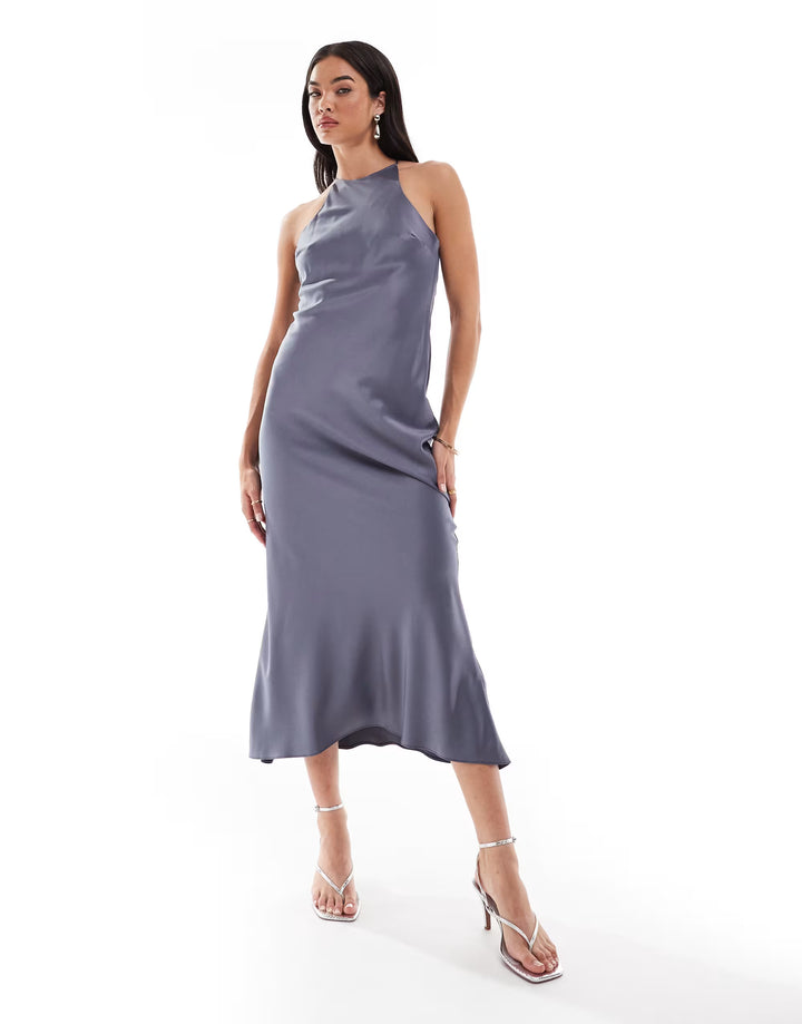 Rochie midi ASOS, mov