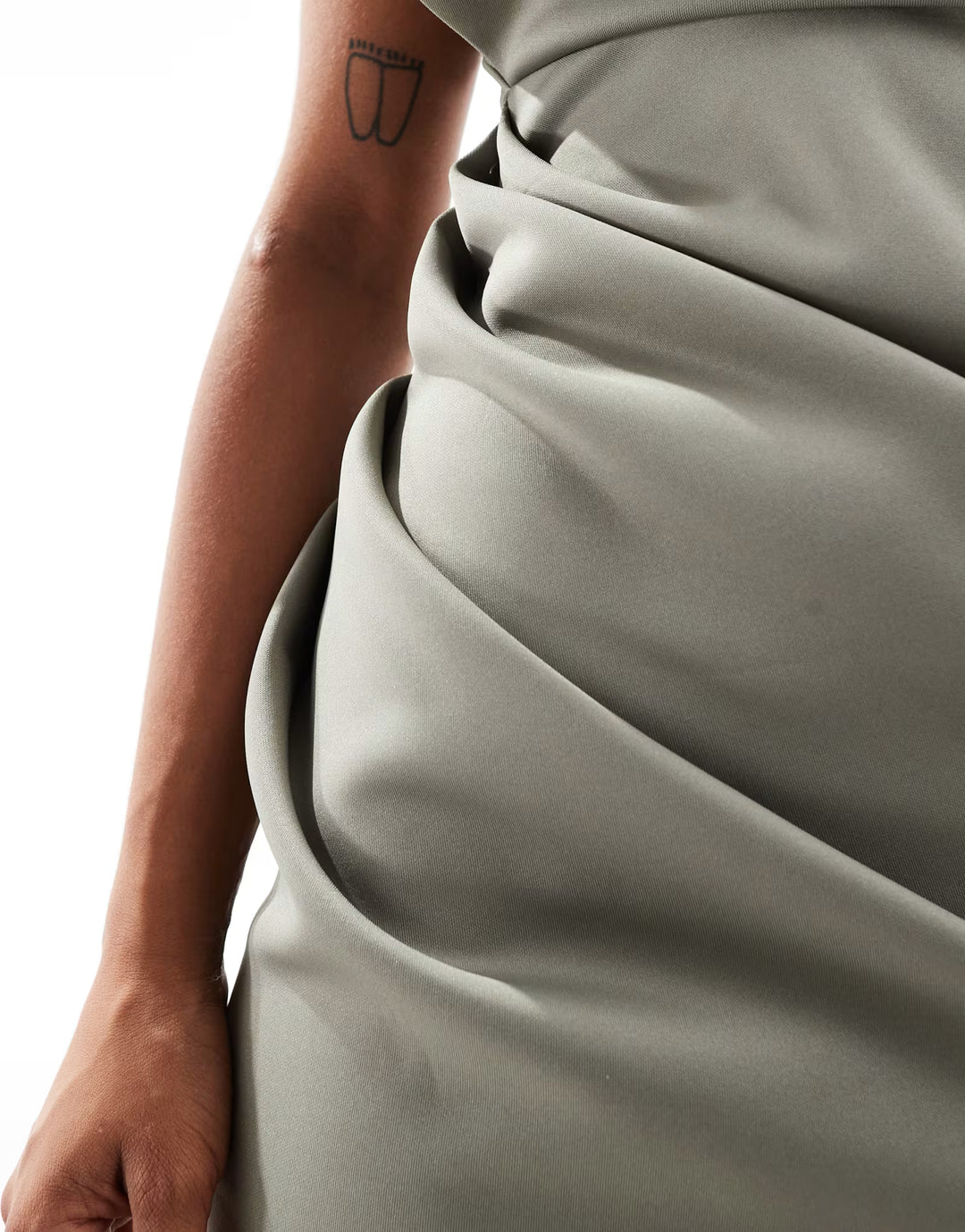 Rochie midi ASOS, verde