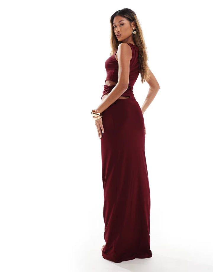 Rochie maxi ASOS, vișiniu
