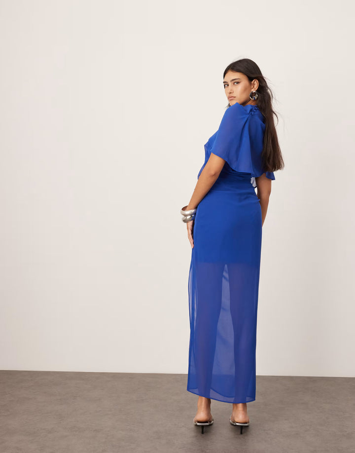 Rochie maxi ASOS, albastru