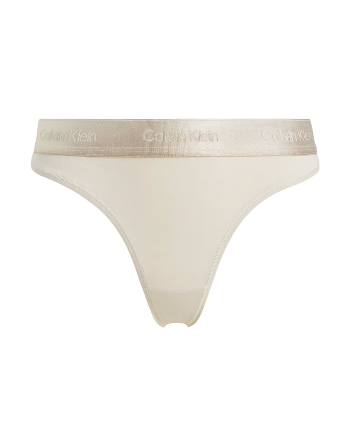 Chiloți tanga CALVIN KLEIN, bej