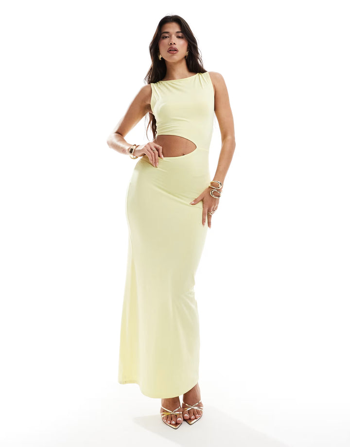 Rochie maxi ASOS, galben