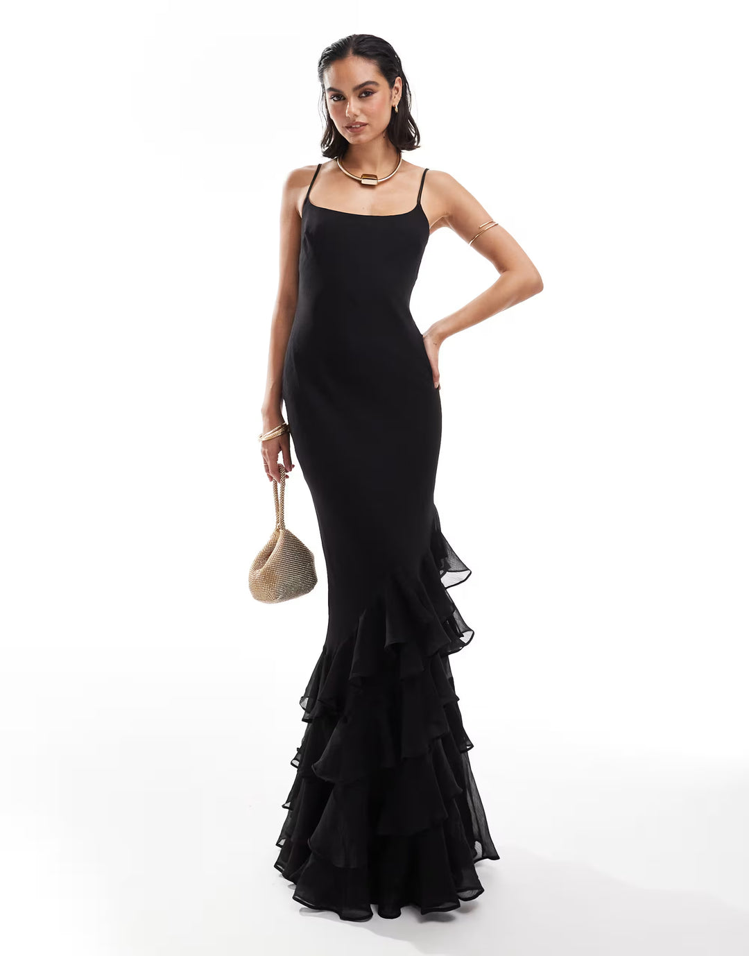 Rochie maxi ASOS, negru