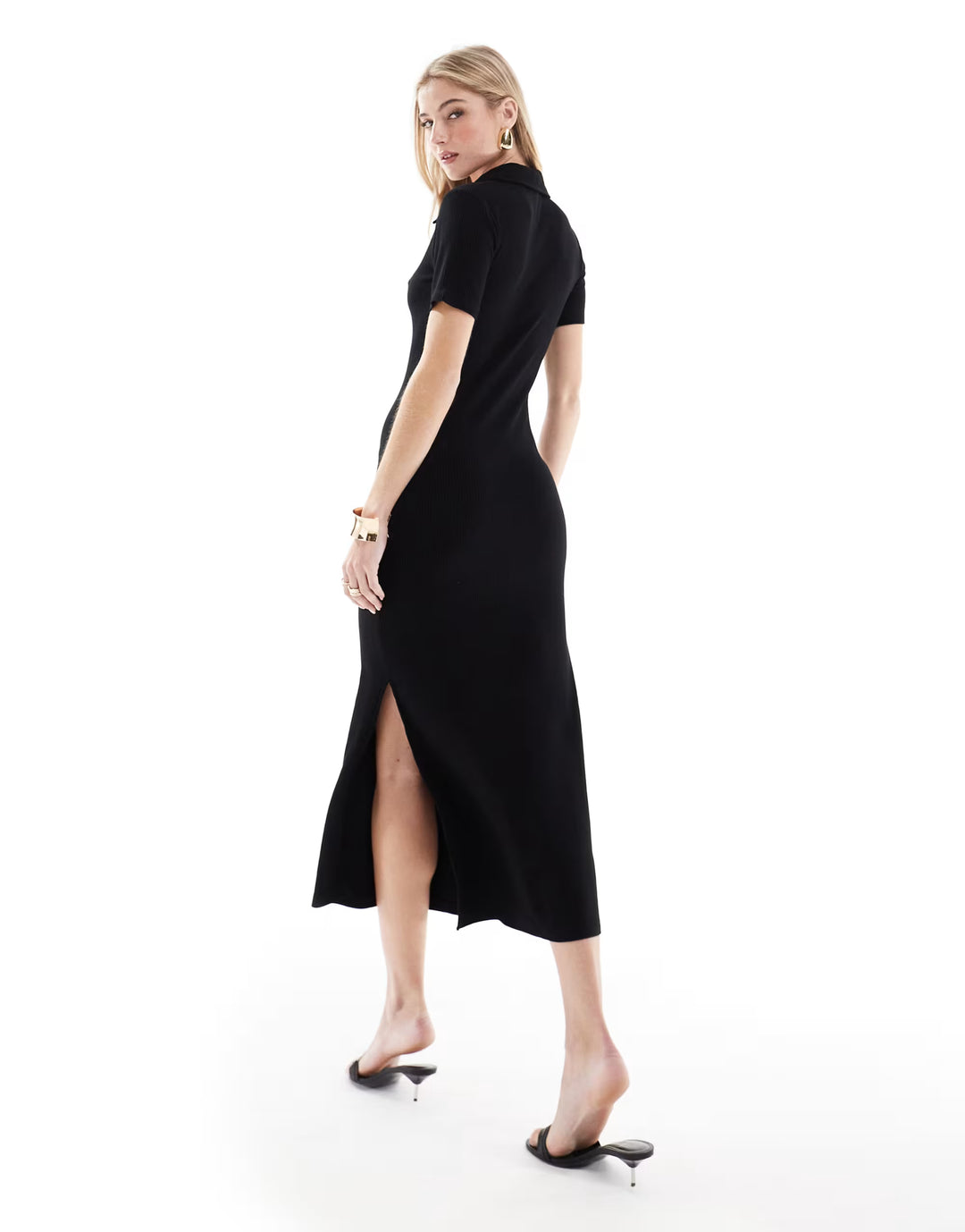 Rochie midi NOBODY'S CHILD, negru