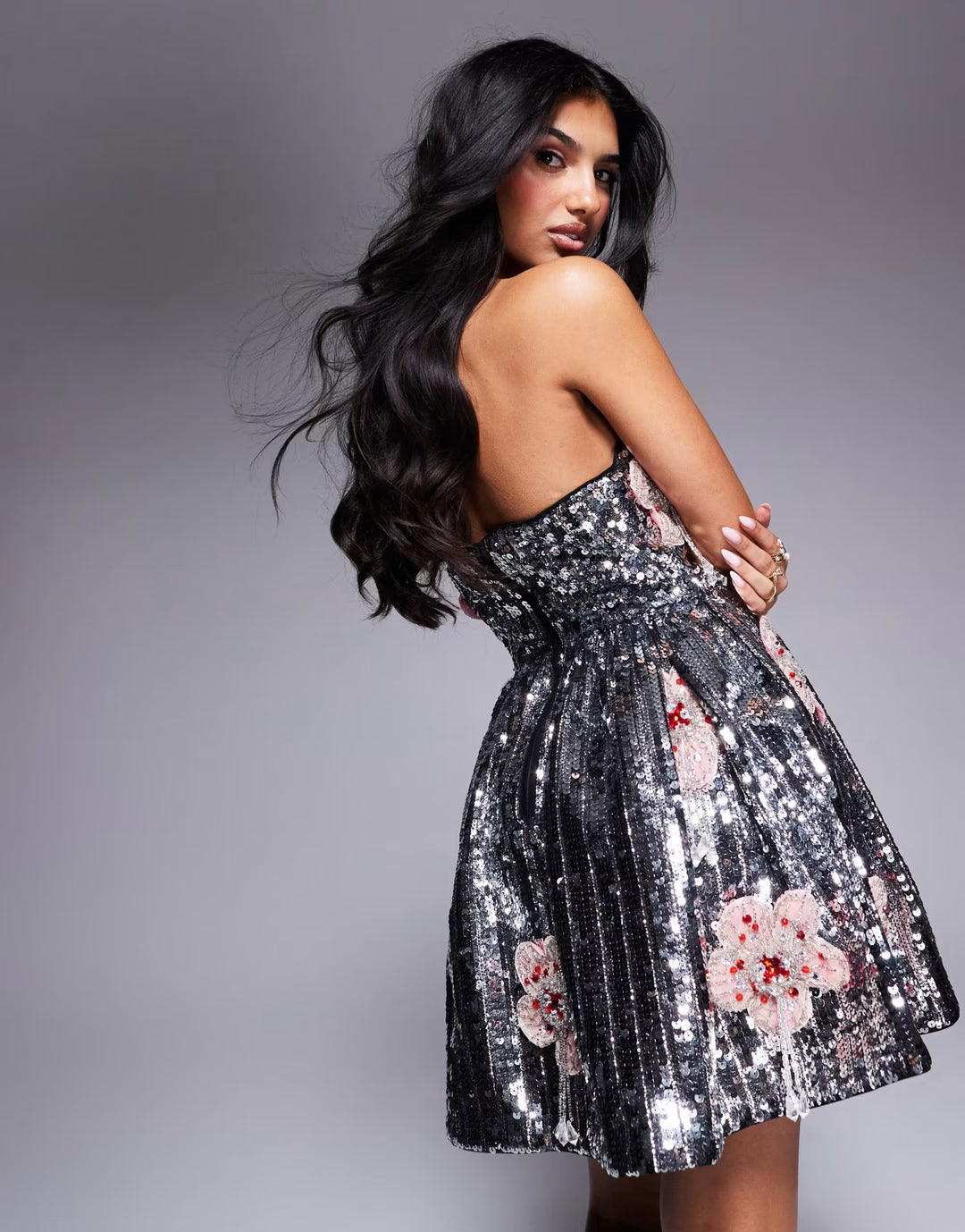 Rochie de ocazie ASOS, mix culori