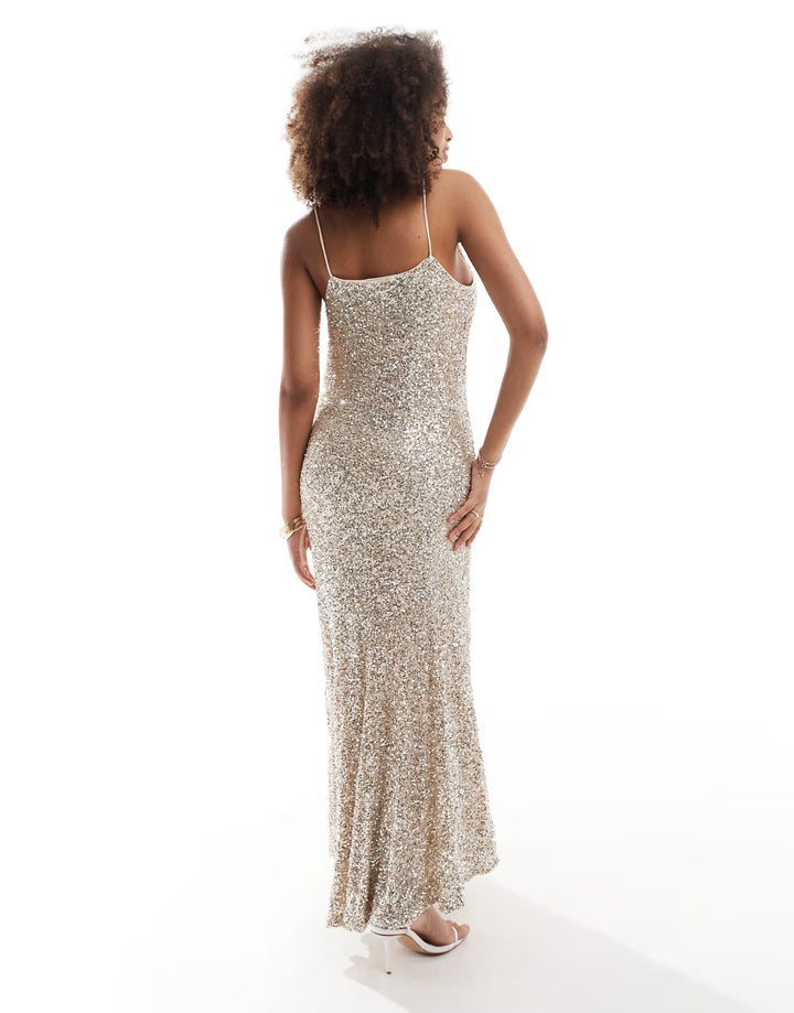 Rochie de ocazie Never Fully Dressed, bej