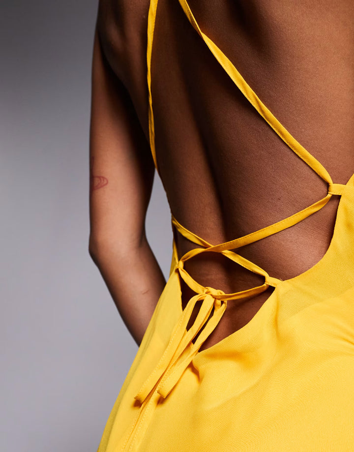 Rochie maxi ASOS, galben