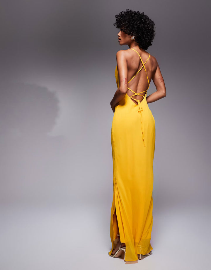 Rochie maxi ASOS, galben