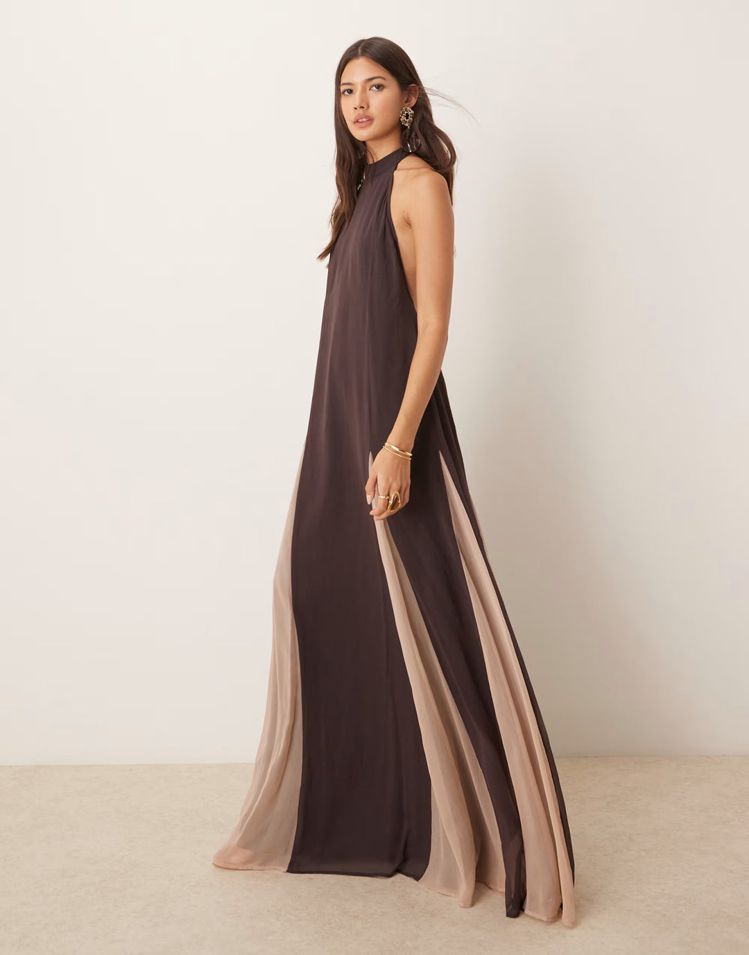 Rochie maxi ASOS, maro