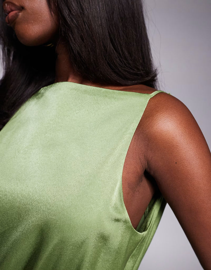 Rochie maxi ASOS, verde