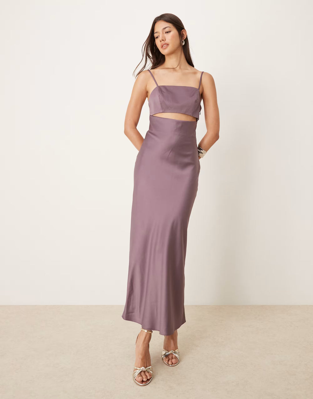 Rochie  midi ASOS, mov