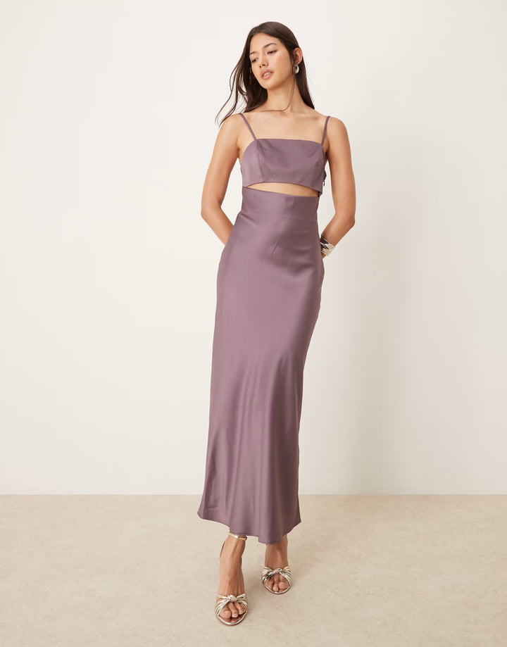 Rochie  midi ASOS, mov