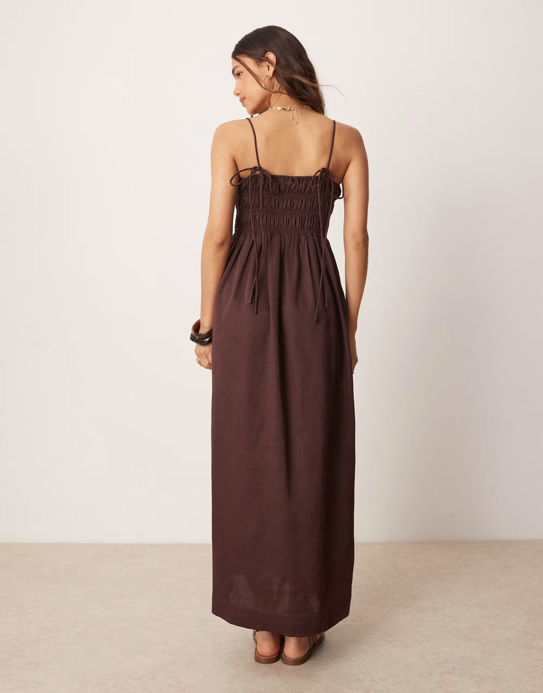 Rochie maxi ASOS, maro