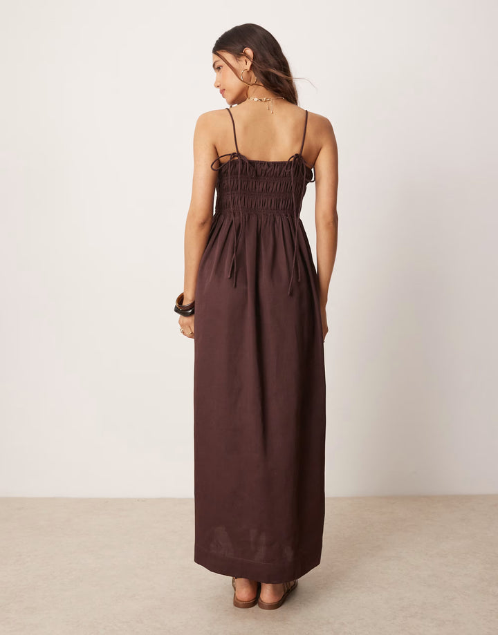 Rochie maxi ASOS, maro