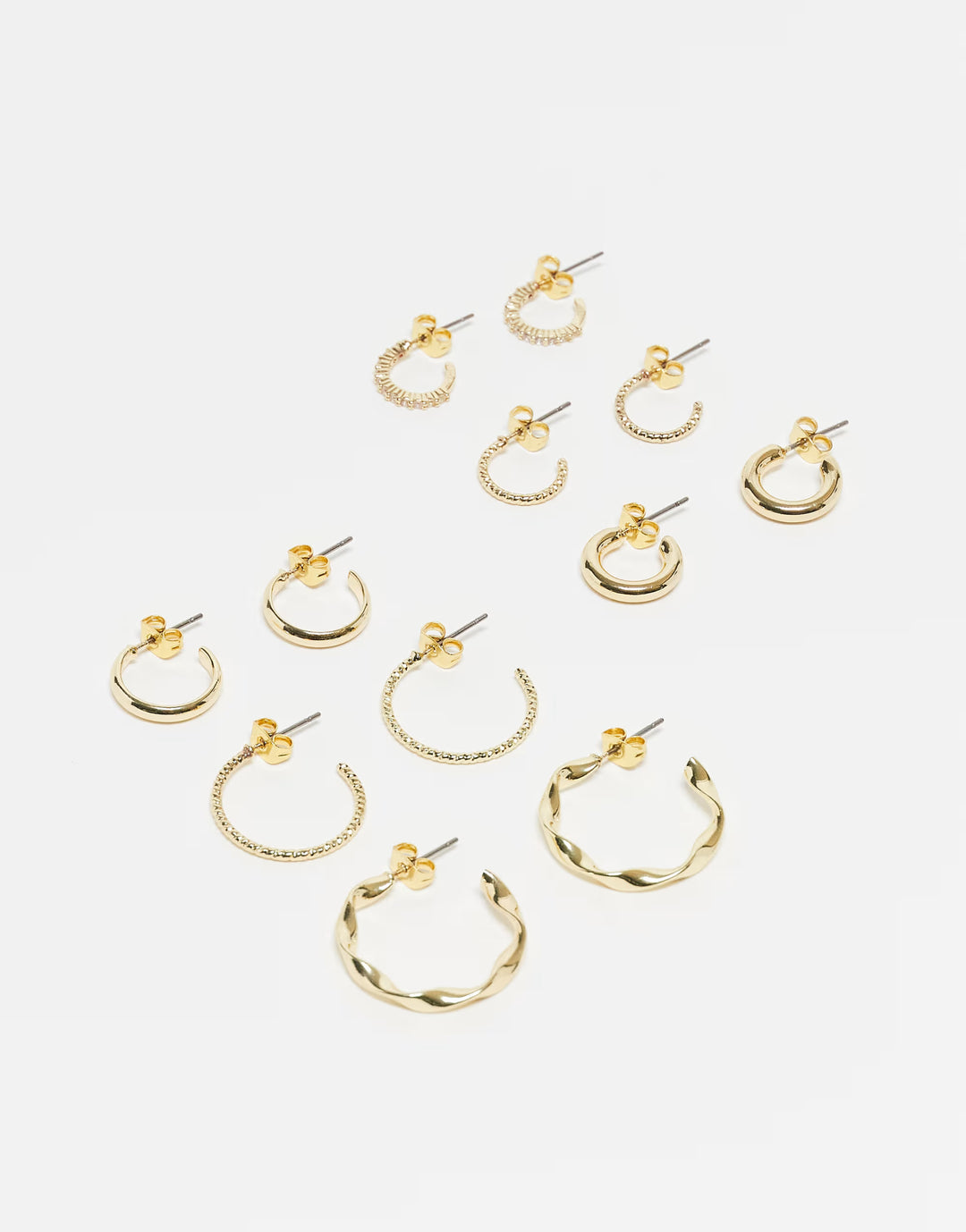Set cercei PIECES, auriu