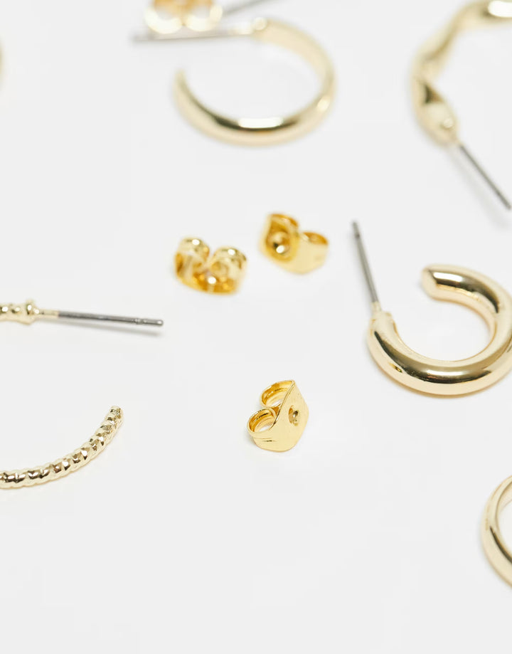 Set cercei PIECES, auriu
