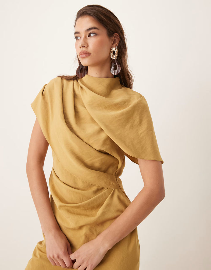 Rochie maxi ASOS, kaki