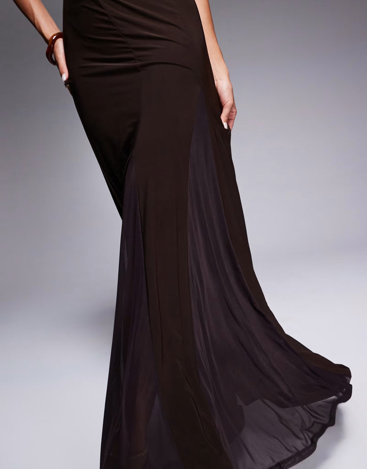 Rochie maxi ASOS, maro
